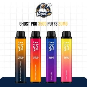 Vapes Bars Ghost Pro 3500 Puffs 20mg Nicotine Disposable Vape in UAE