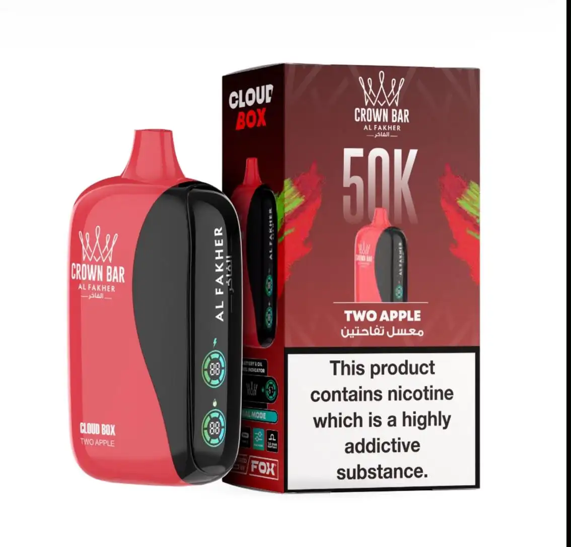 Crown Bar Al Fakher 50000 Puffs Cloud Box Disposable Vape | 6mg